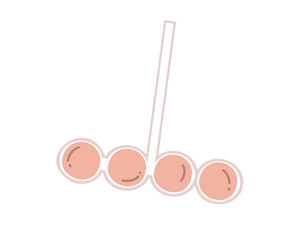 Toilet refreshing toilet balls, vector illustration