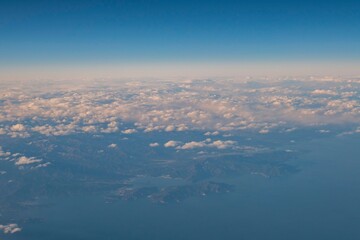 Sunny view of the San Francisco rural landscape