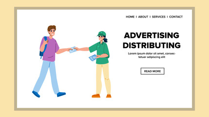 advertising distributing vector
