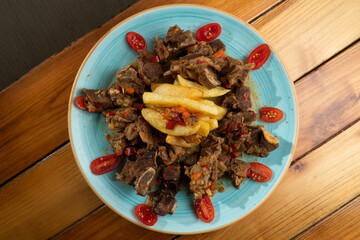 fried pork with rice