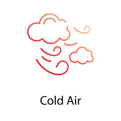 Cold Air icon. Suitable for Web Page, Mobile App, UI, UX and GUI design