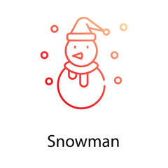 Snowman icon. Suitable for Web Page, Mobile App, UI, UX and GUI design