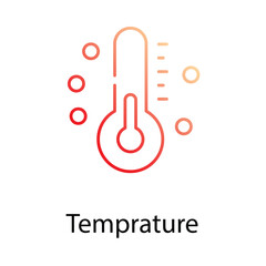 Temprature icon. Suitable for Web Page, Mobile App, UI, UX and GUI design