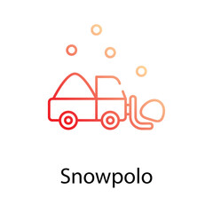 Snowpolo icon. Suitable for Web Page, Mobile App, UI, UX and GUI design