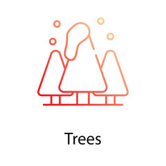 Trees icon. Suitable for Web Page, Mobile App, UI, UX and GUI design