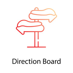 Direction Board icon. Suitable for Web Page, Mobile App, UI, UX and GUI design