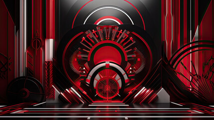 A dynamic and bold art deco inspired background