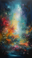 Obraz na płótnie Canvas abstract background with clouds