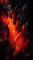 fire and flames abstract background 