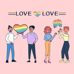 Couples who choose their sexes come together to show their strength and celebrate their freedom