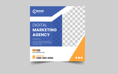 Digital marketing agency social media and post template
