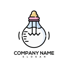 baby pacifier light logo