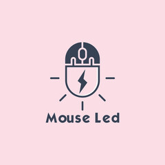 mouse led logo design