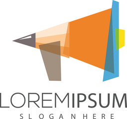 horn pencil logo