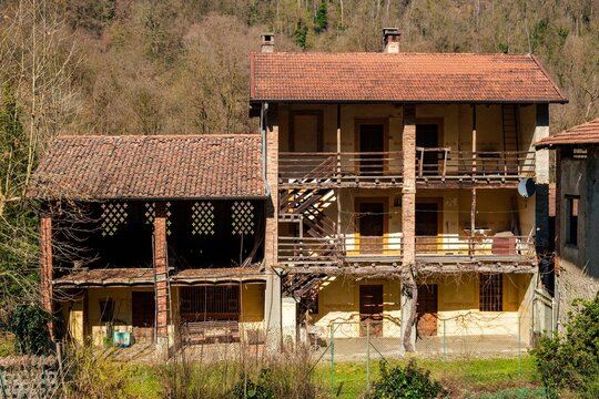 Old farmhouse in Lombardy, north Italy
