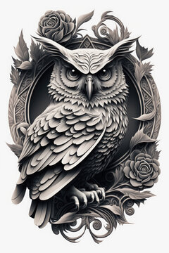Owl digital art