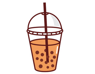 bubble tea cartoon