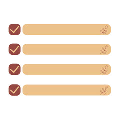 Bohemian List Menu