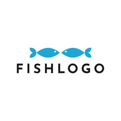 simple and modern fish logo design