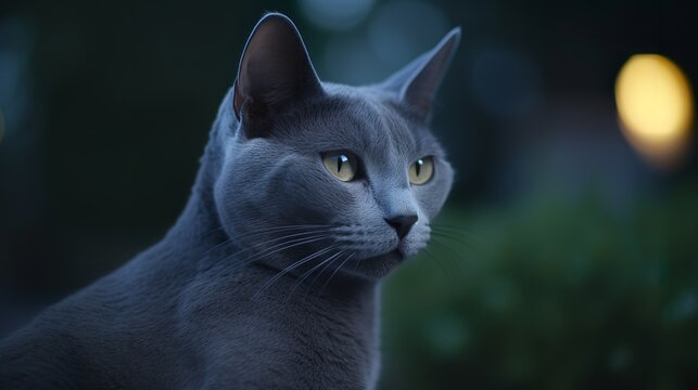 Dreamy Nights with Russian Blue