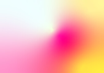ピンクや黄色のフレッシュな桃のようなグラデーション背景。Gradation background like fresh pink and yellow peach.