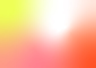 Fototapeta premium オレンジや黄色やサーモンピンクのメルヘンなグラデーション背景。Fairy tale gradient background of orange, yellow and salmon pink.