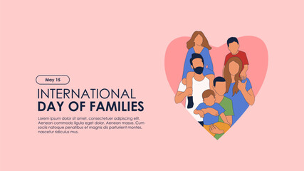 international day of families background concept