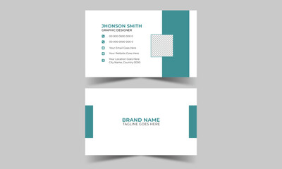 Creative Modern Corporate And Clean Business Card Design Template Name Card Visiting Card Simple Flat Horizontal Vector Illustration Design Layout In Rectangle Size.