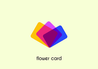 Modern illustration symbol for mobile credit card logo template