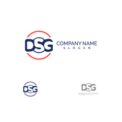 DSG letter Initial logo design for the company