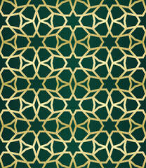 Fototapeta premium Islamic background with traditional style arabic. Seamless pattern for card, background, fabric or abstract design. Muslim ornament.