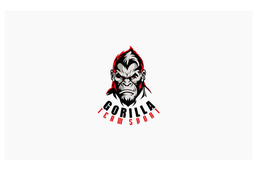 gorilla concept creative design mascot logo