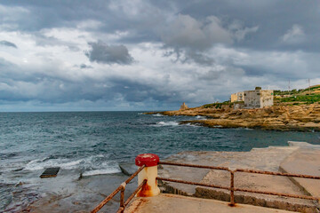 Stormy evening in Xgħajra, Malta