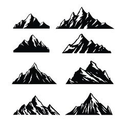 mountain set illustration 