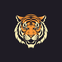 tiger head vector mascot