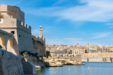 Kalkara, Birgu (Vittoriosa) and the Grand Harbour - obrazy, fototapety, plakaty