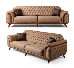 sofa isolated on white background . different angles view