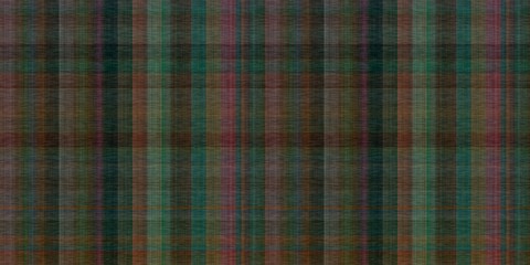 Tartan seamless border. Traditional gingham texture for natural trendy trim. 