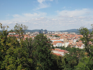 Fototapeta na wymiar Aerial view of Brno