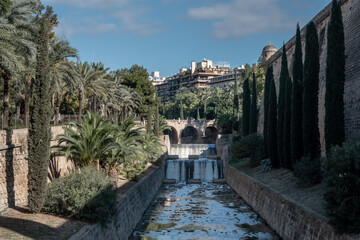 Fototapeta na wymiar Picturesque canal in Palma de Mallorca