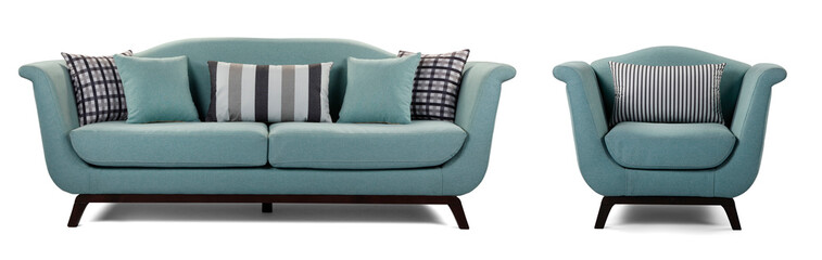 sofa isolated on white background . different angles view