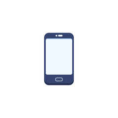 Mobile phone icon. Flat vector illustration.