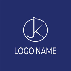 letter jk circle logo for Traditional legal business and services