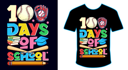 100 Magical Days Of School, Happy back to school day shirt print template, typography design for kindergarten pre-k preschool, last and first day of school, 100 days of school shirt