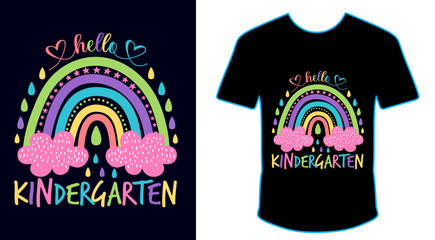 100 Magical Days Of School, Happy back to school day shirt print template, typography design for kindergarten pre-k preschool, last and first day of school, 100 days of school shirt