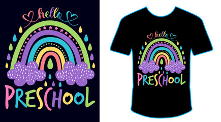 100 Magical Days Of School, Happy back to school day shirt print template, typography design for kindergarten pre-k preschool, last and first day of school, 100 days of school shirt