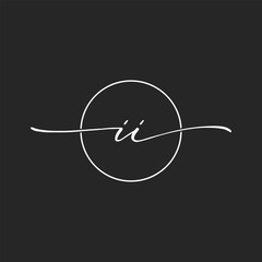 letter II concept logo design vector illustrations