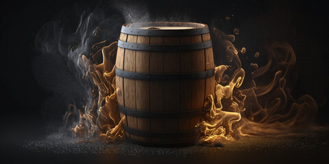 barrel with beer