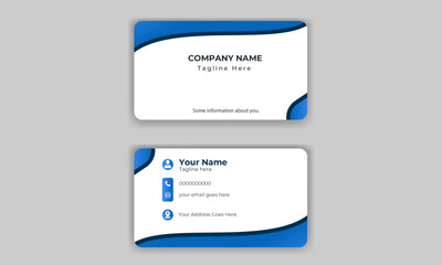Modern and simple business card design 