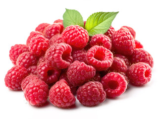 Raspberry isolated on white background.